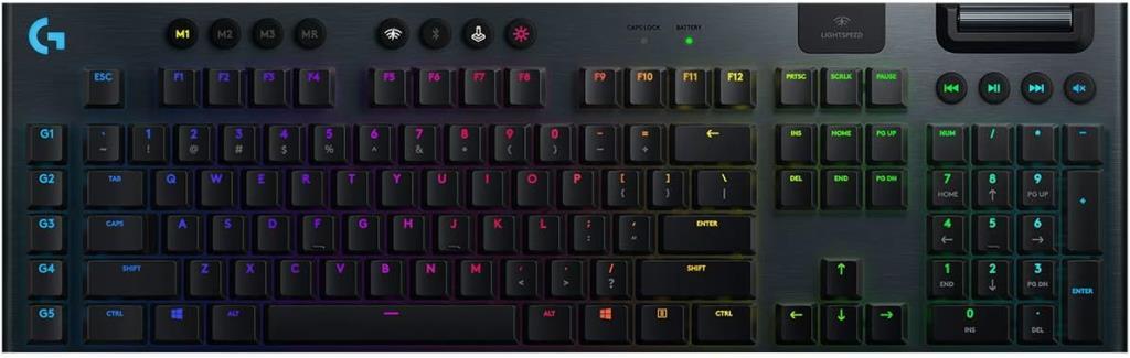 Logitech G915 920-009111 RGB Clicky Switch Kablolu/Kablosuz Mekanik Oyuncu Klavyesi Outlet