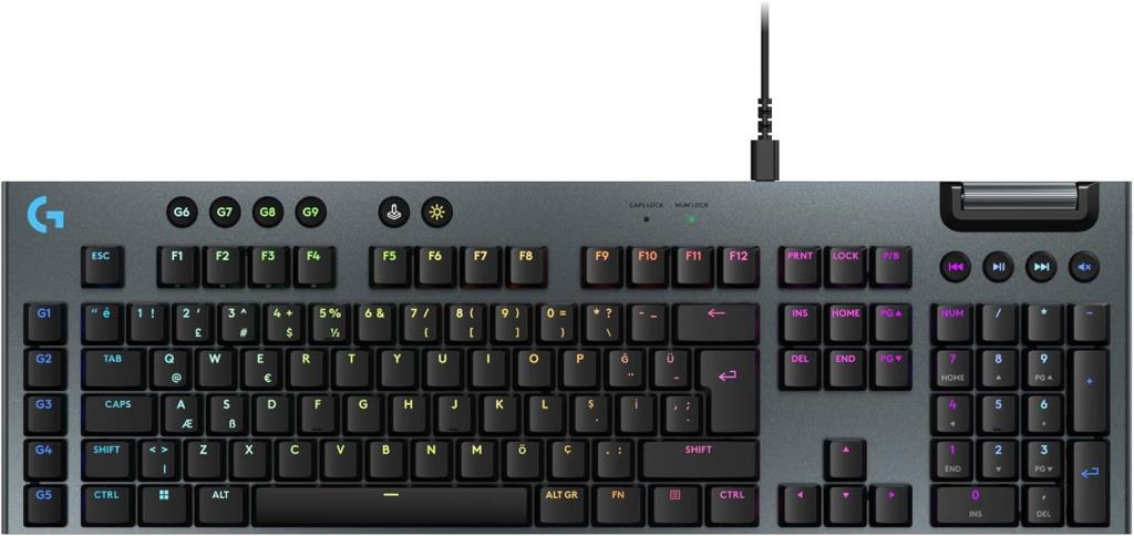 Logitech G915 X 920-012942 RGB GL Tactile Switch RGB Kablolu Mekanik Oyuncu Klavyesi Teşhir