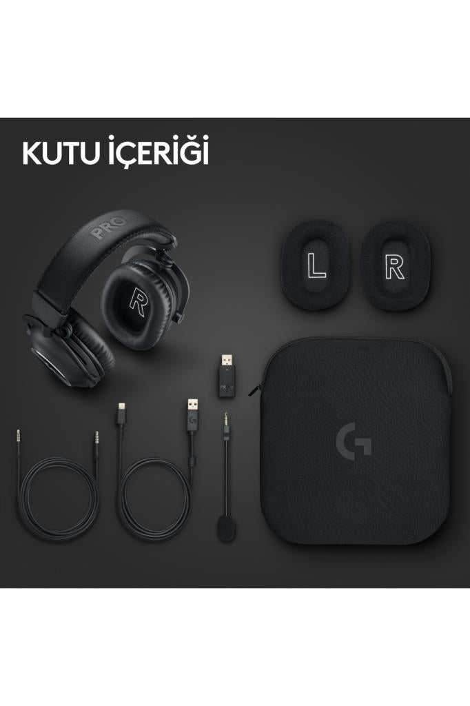 Logitech G Pro X 2 Lightspeed Siyah 7.1 Kablolu/Kablosuz Kulak Üstü Oyuncu Kulaklığı Outlet