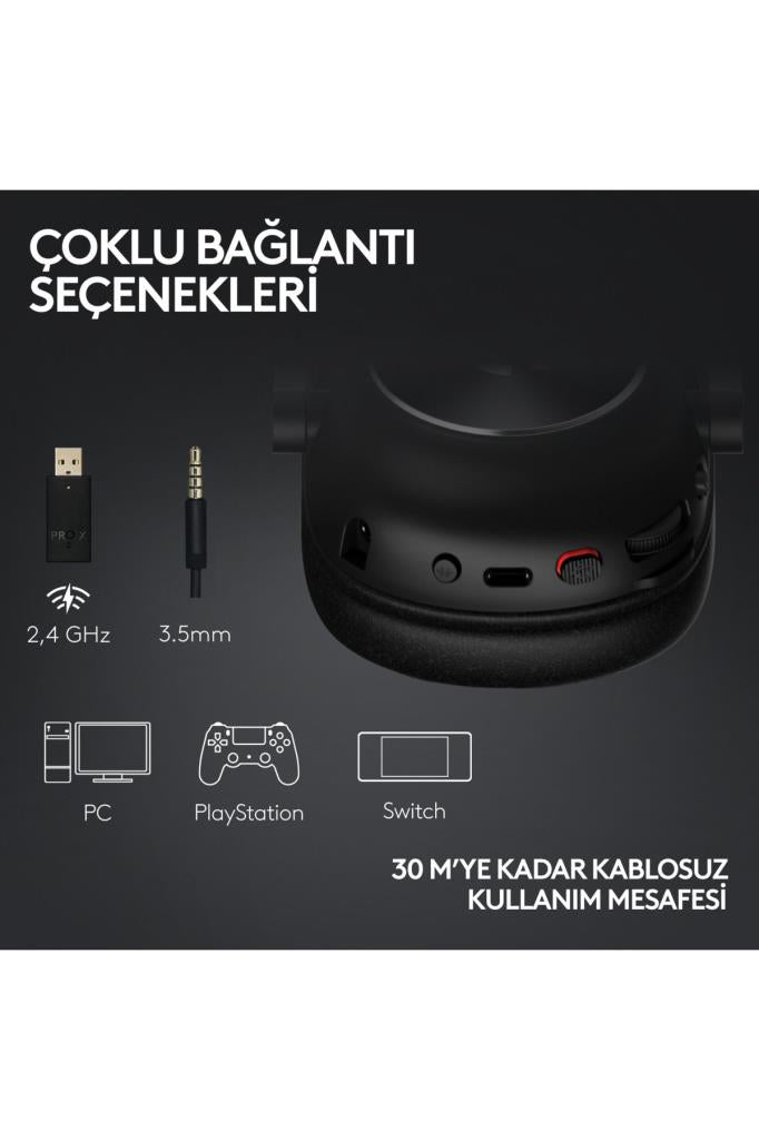 Logitech G Pro X 2 Lightspeed Pembe 7.1 Kablolu/Kablosuz Kulak Üstü Oyuncu Kulaklığı Teşhir