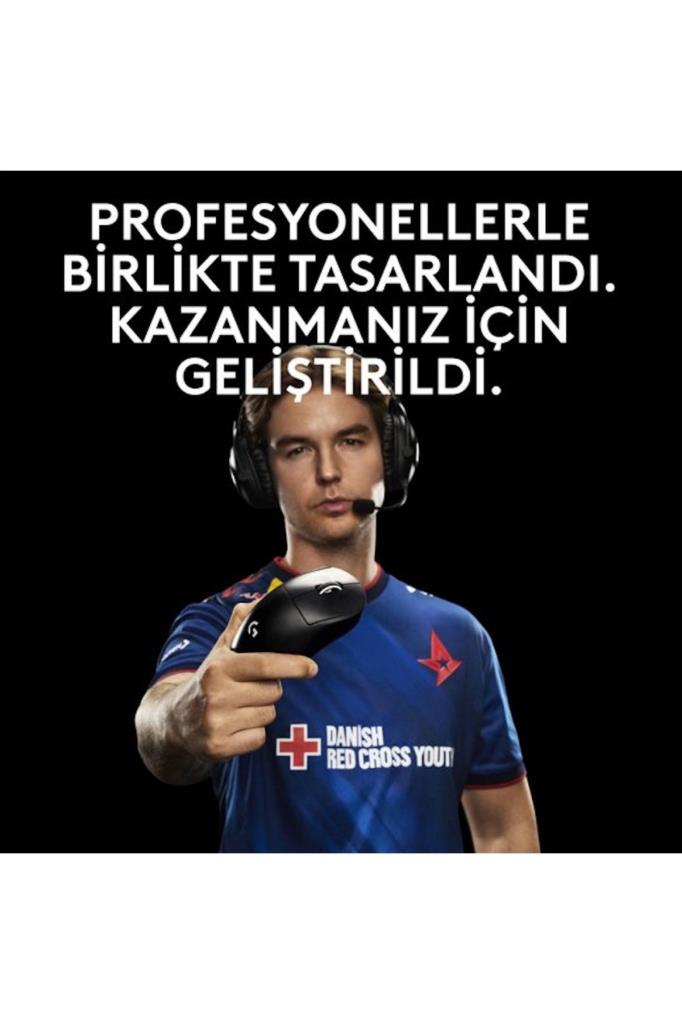 Logitech G PRO X Superlight 2 DEX 910-007366 Beyaz Lightspeed Hero Şarjlı Optik Kablosuz Oyuncu Mouse Teşhir