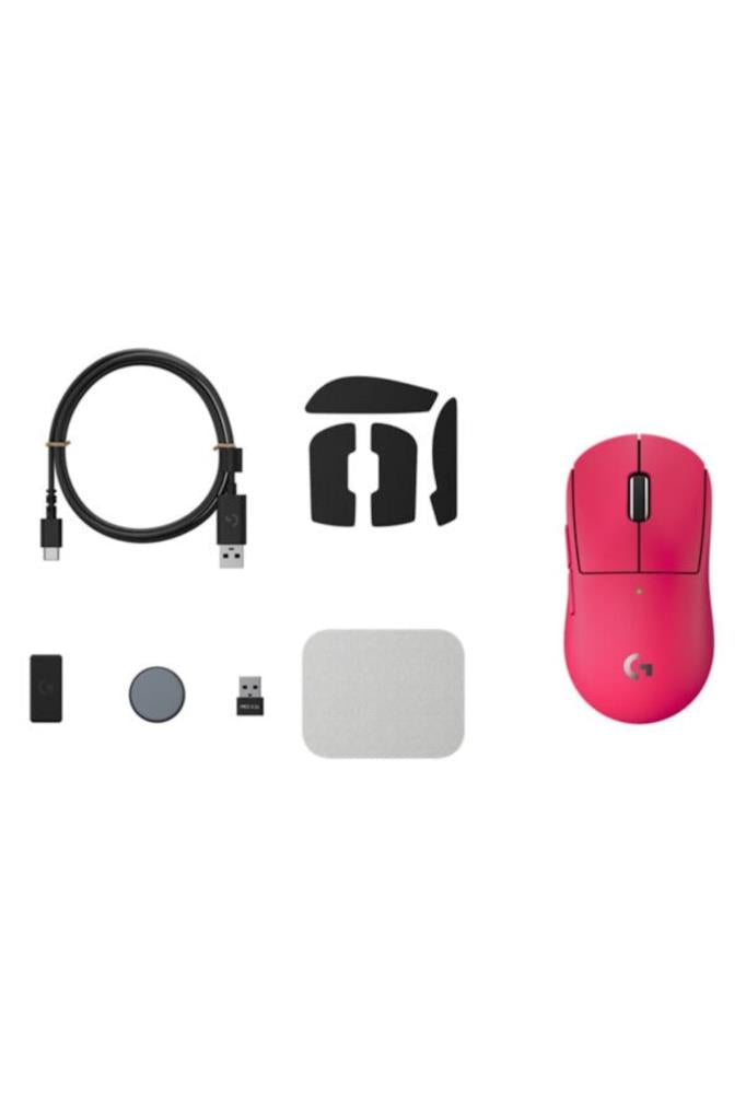 Logitech G PRO X Superlight 2C 910-007546 Pembe Lightspeed Hero Şarjlı Optik Kablosuz Oyuncu Mouse Teşhir