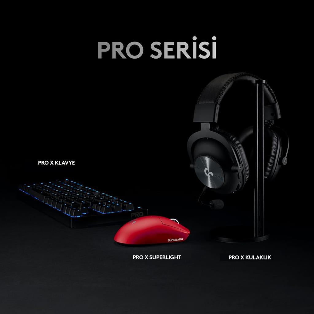 Logitech G PRO X Superlight Hero Kırmızı Kablosuz Oyuncu Mouse Teşhir