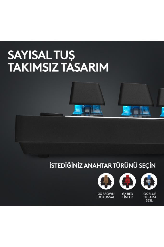 Logitech G Pro X TKL 920-012136 Siyah RGB Tactile Switch Kablolu/Kablosuz Mekanik Oyuncu Klavyesi Outlet