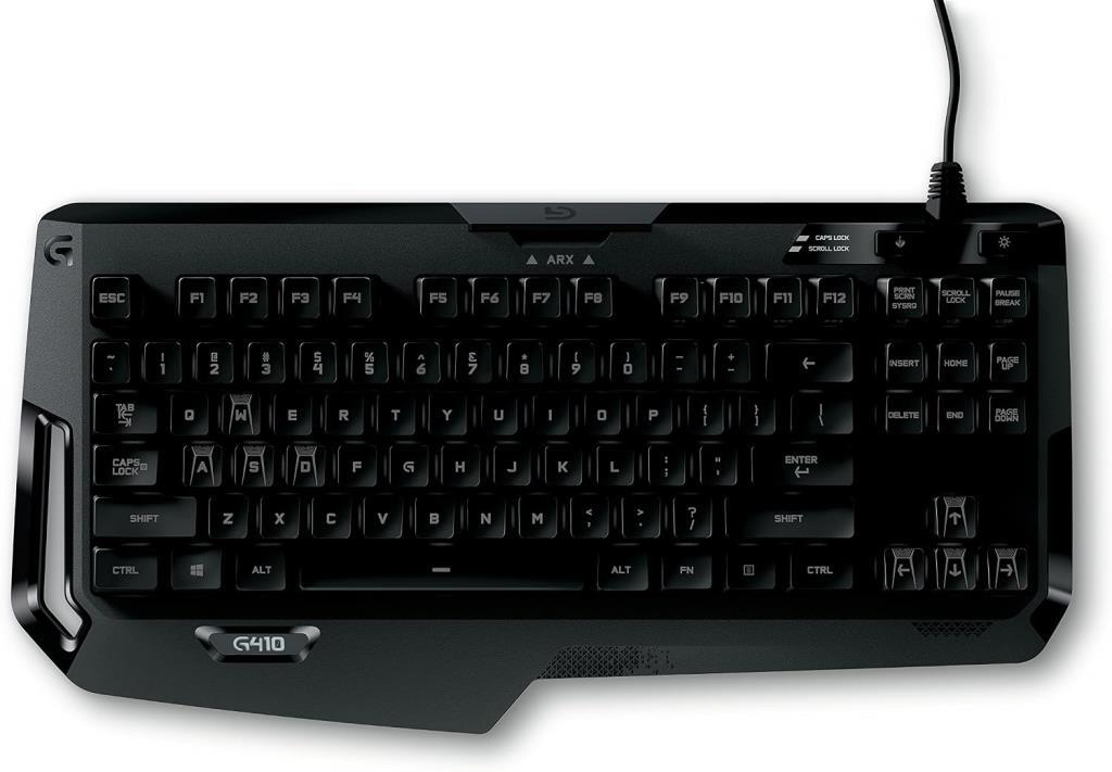 Menashop G 410 Atlas Spectrum Oyun Klavyesi Logitech G410 Oyun Klavyesi - Düzen: Qwerty (Rusça/birleşik Krallık) - Outlet