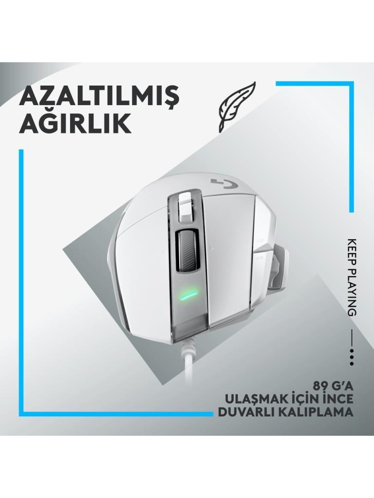 Logitech G502 X 910-006147 Beyaz Optik Kablolu Oyuncu Mouse - Outlet