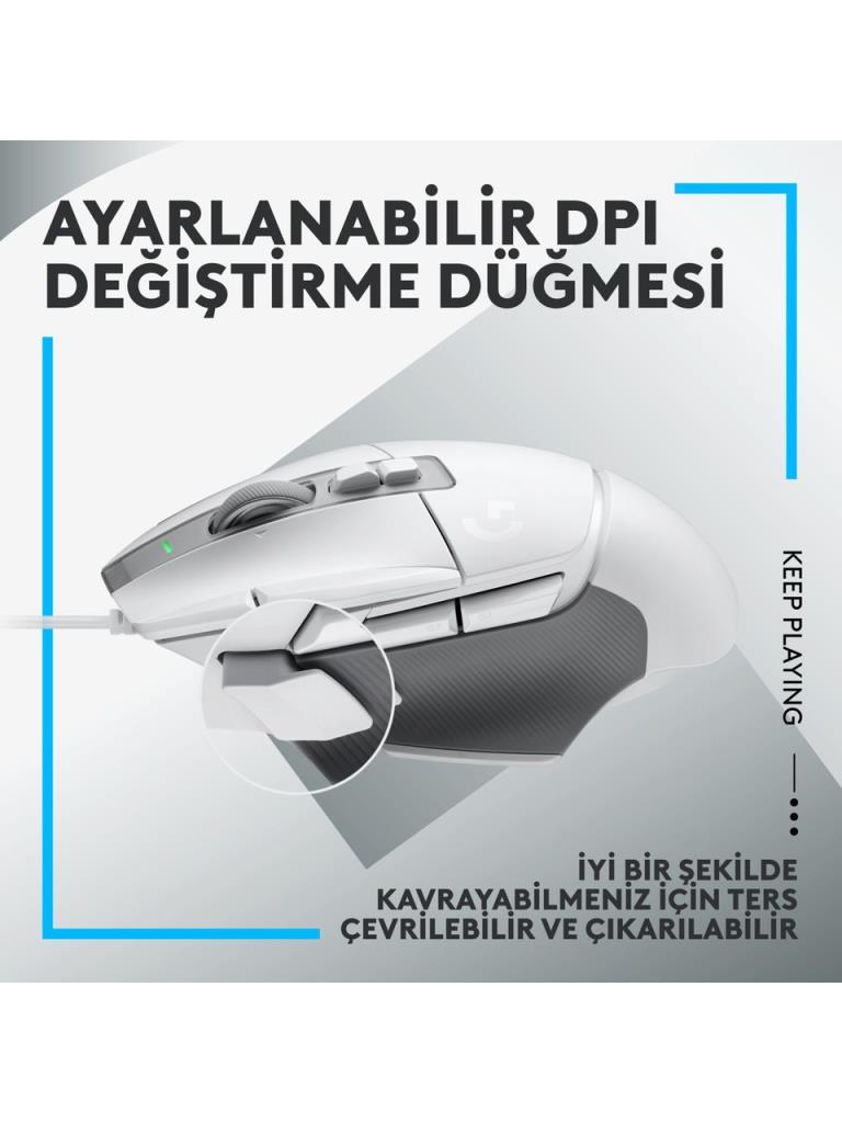 Logitech G502 X 910-006147 Beyaz Optik Kablolu Oyuncu Mouse - Outlet
