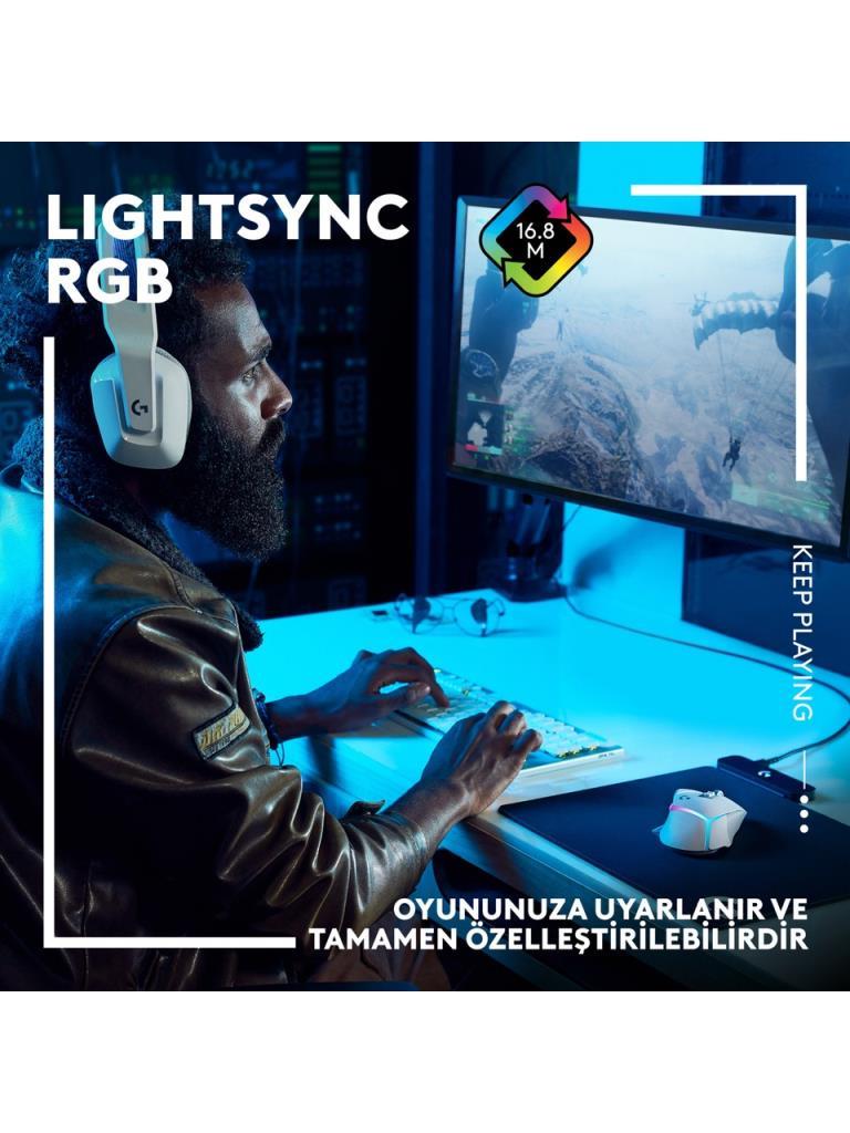 Logitech G502 X Plus 910-006172 Beyaz Lightspeed Hero Şarjlı Optik Kablosuz Oyuncu Mouse