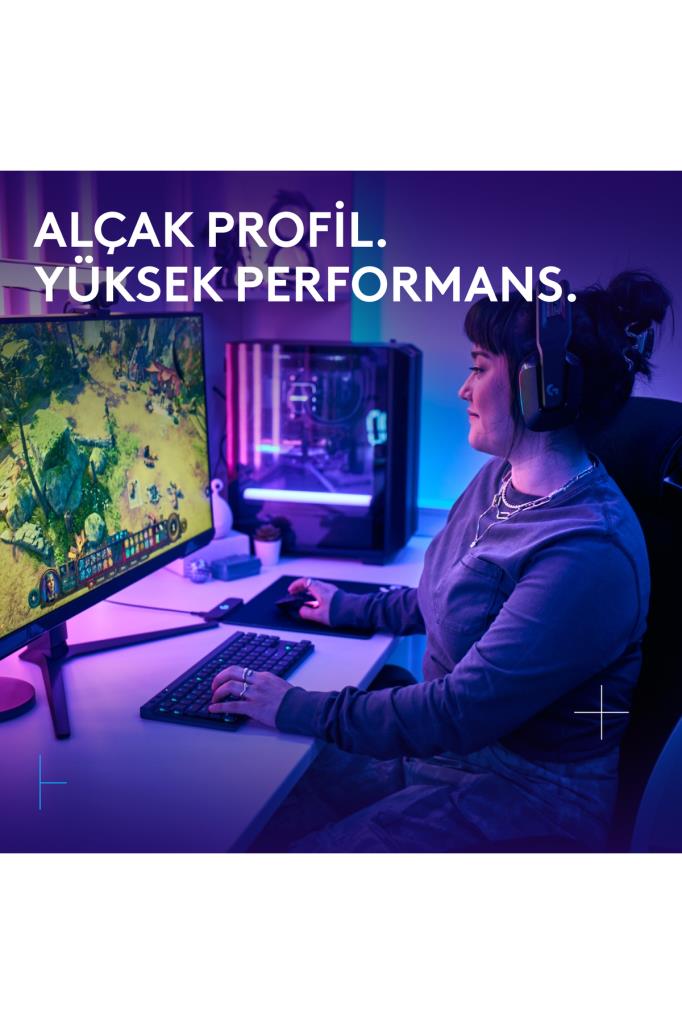 Logitech G515 Lightspeed TKL 920-012538 Siyah RGB Tactile Switch Kablolu/Kablosuz Mekanik Oyuncu Klavyesi Teşhir