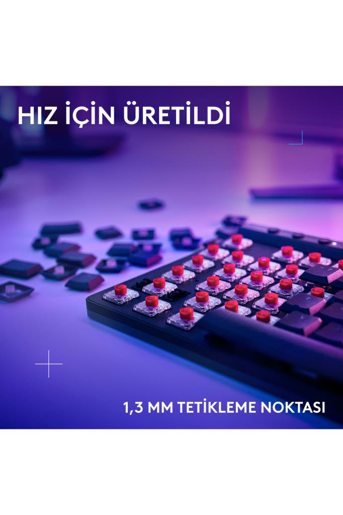Logitech G515 Lightspeed TKL 920-012538 Siyah RGB Tactile Switch Kablolu/Kablosuz Mekanik Oyuncu Klavyesi Teşhir