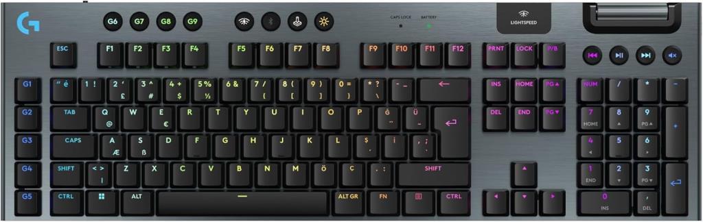 Logitech G915 X Lightspeed 920-012676 RGB Tactile Switch Kablolu/Kablosuz Mekanik Oyuncu Klavyesi Teşhir