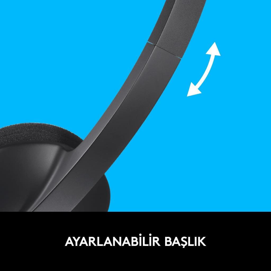 Logitech H340 USB Kablolu Kulak Üstü Kulaklık Teşhir