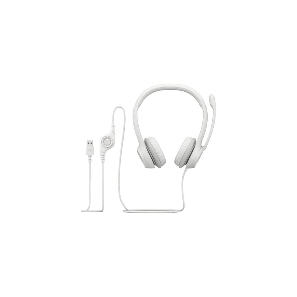 Logitech H390 Beyaz USB Kablolu Kulak Üstü Kulaklık