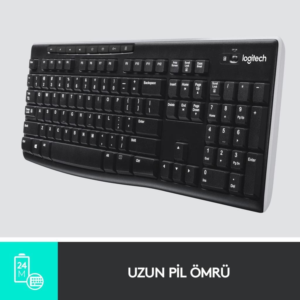 Logitech K270 920-003761 Q Kablosuz Klavye Teşhir