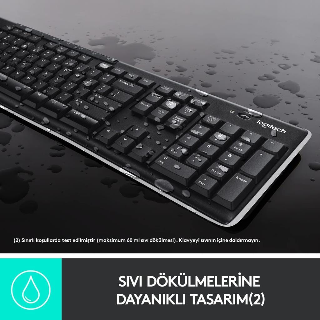 Logitech K270 920-003761 Q Kablosuz Klavye Teşhir