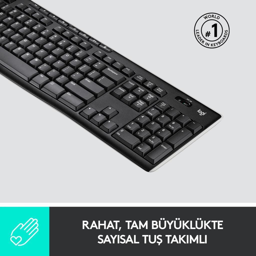 Logitech K270 920-003761 Q Kablosuz Klavye Teşhir