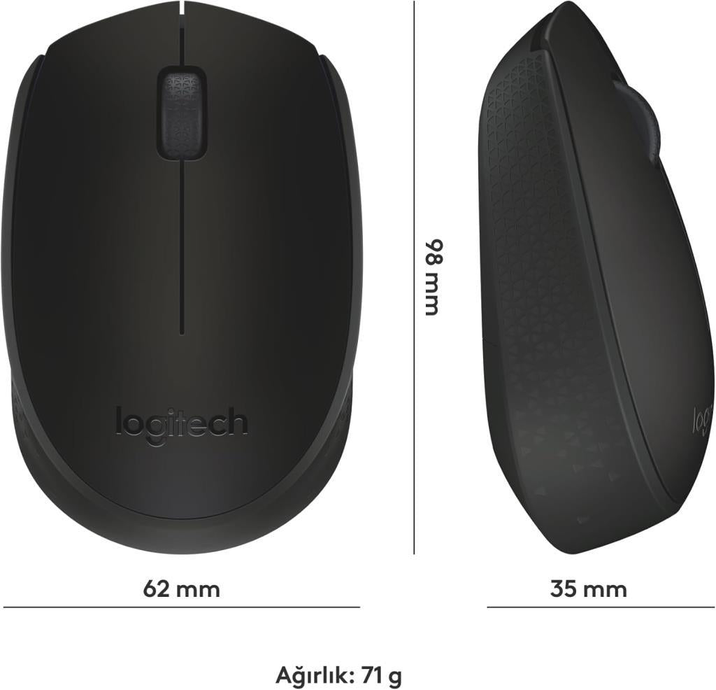 Logitech M171 910-004424 Siyah Optik Kablosuz Mouse Outlet
