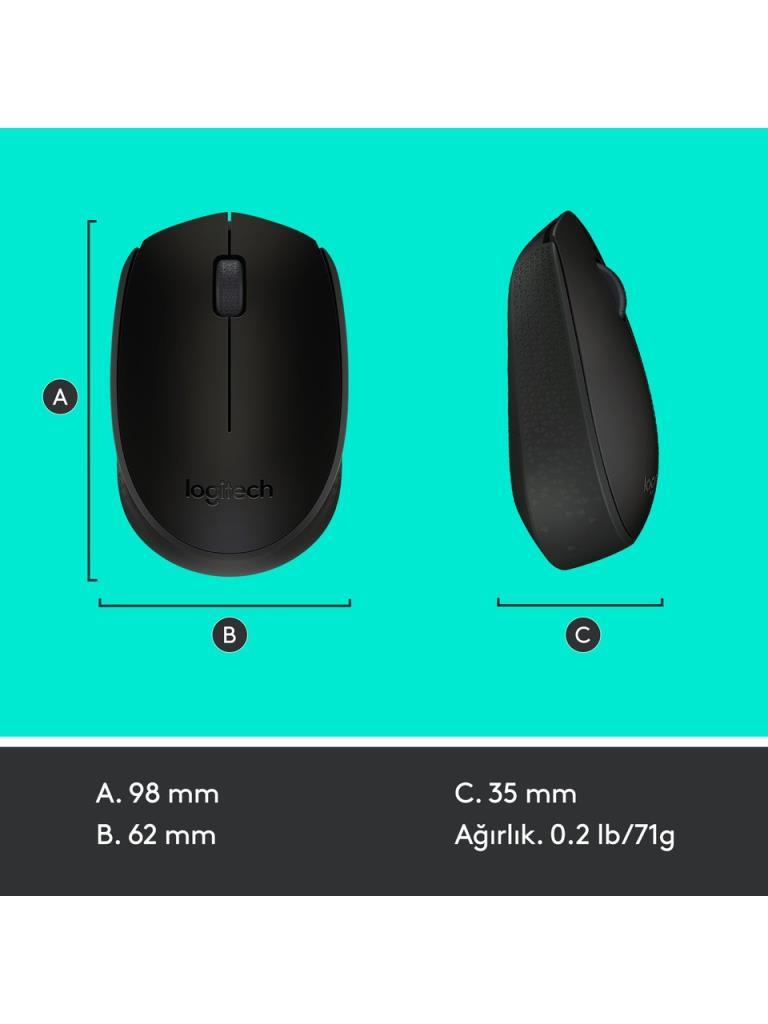 Logitech M171 910-004424 Siyah Optik Kablosuz Mouse Teşhir