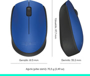 Logitech M171 910-004640 Mavi Optik Kablosuz Mouse Teşhir