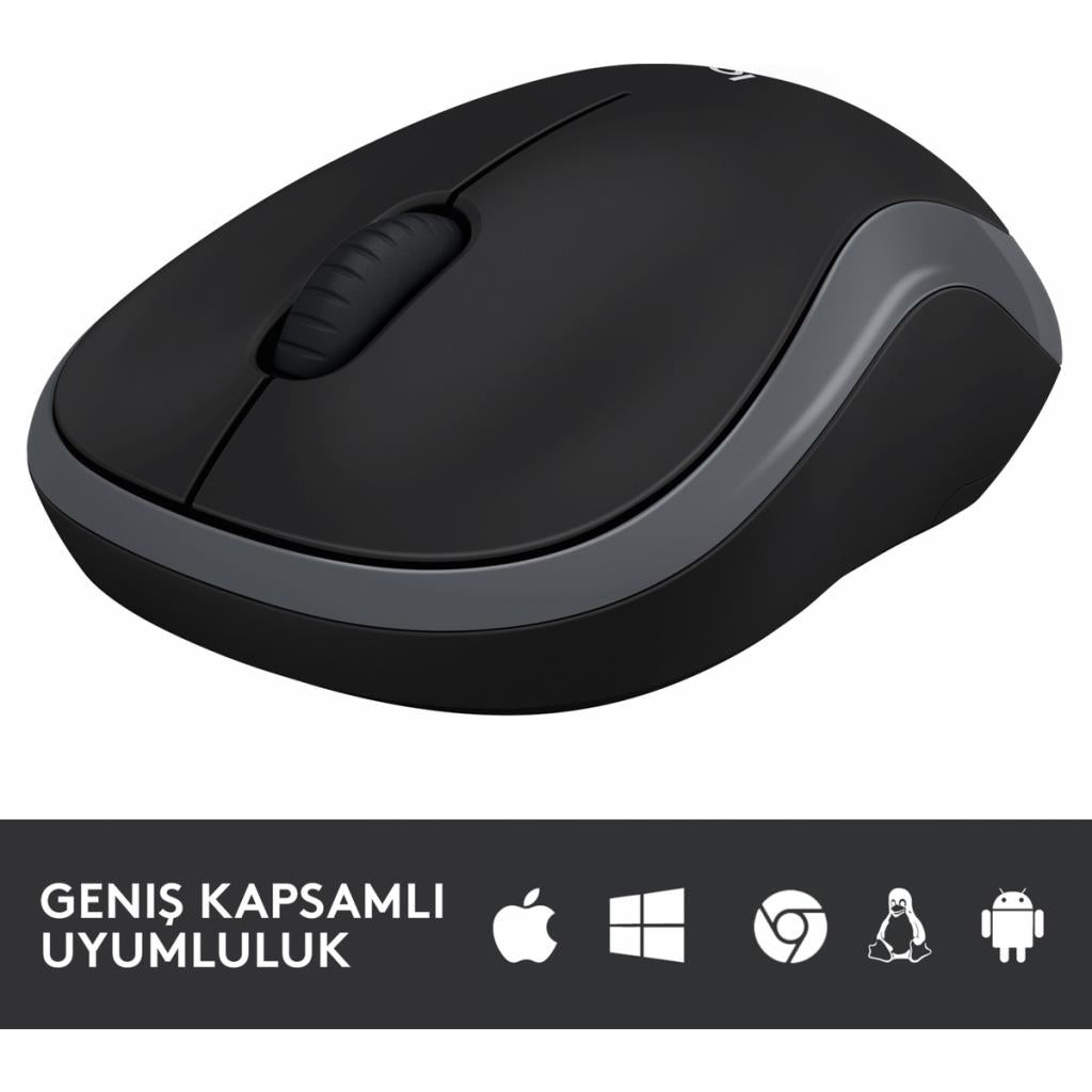Logitech M185 Kablosuz Mouse, PC, Mac, Dizüstü Bilgisayar