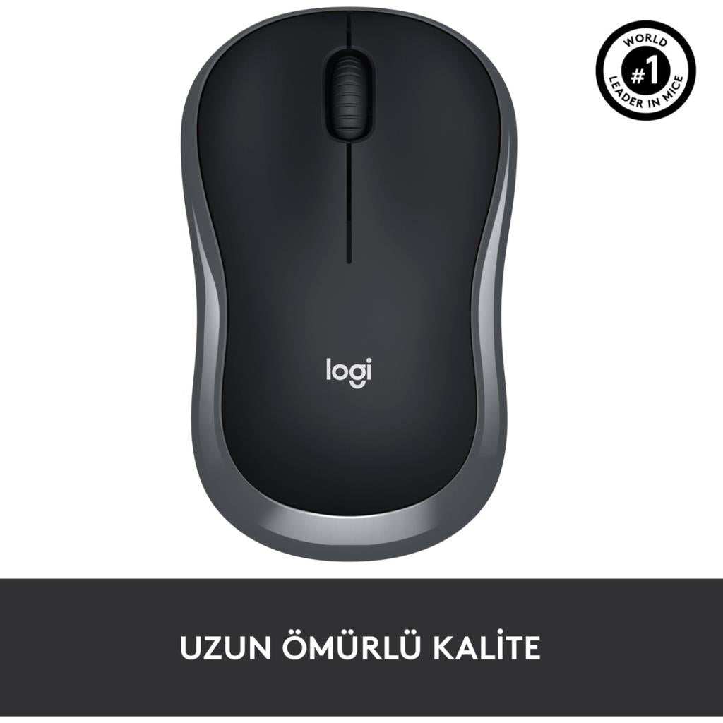 Logitech M185 Kablosuz Mouse, PC, Mac, Dizüstü Bilgisayar