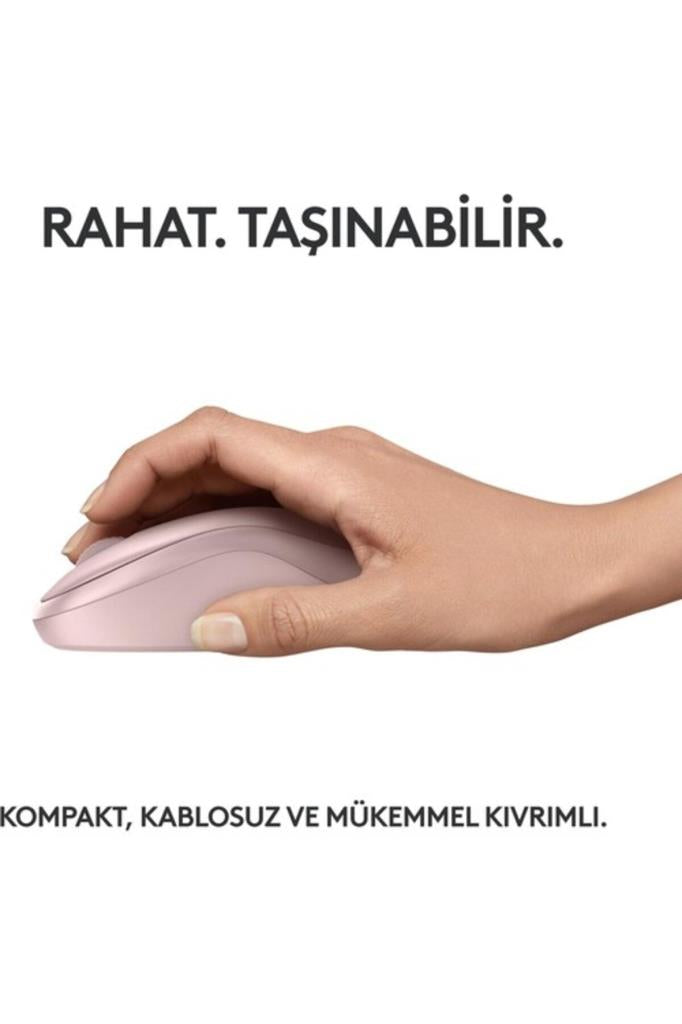Logitech M240 910-007121 Pembe Sessiz Optik Kablosuz Mouse Outlet