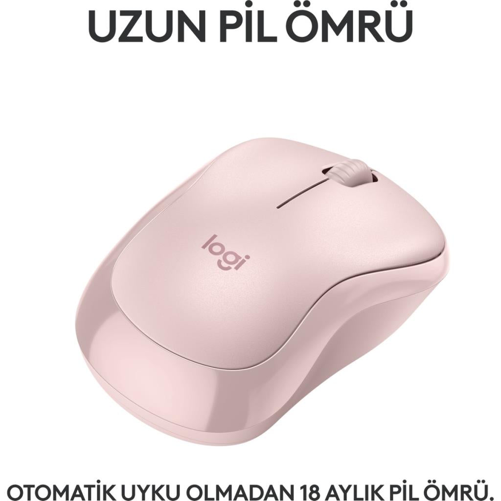 Logitech M240 Sessiz Bluetooth Mouse, Kablosuz, Kompakt, T