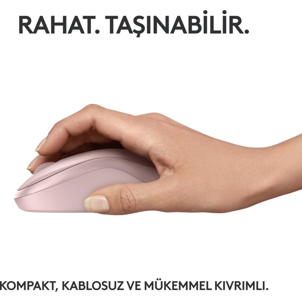 Logitech M240 Sessiz Bluetooth Mouse, Kablosuz, Kompakt, T