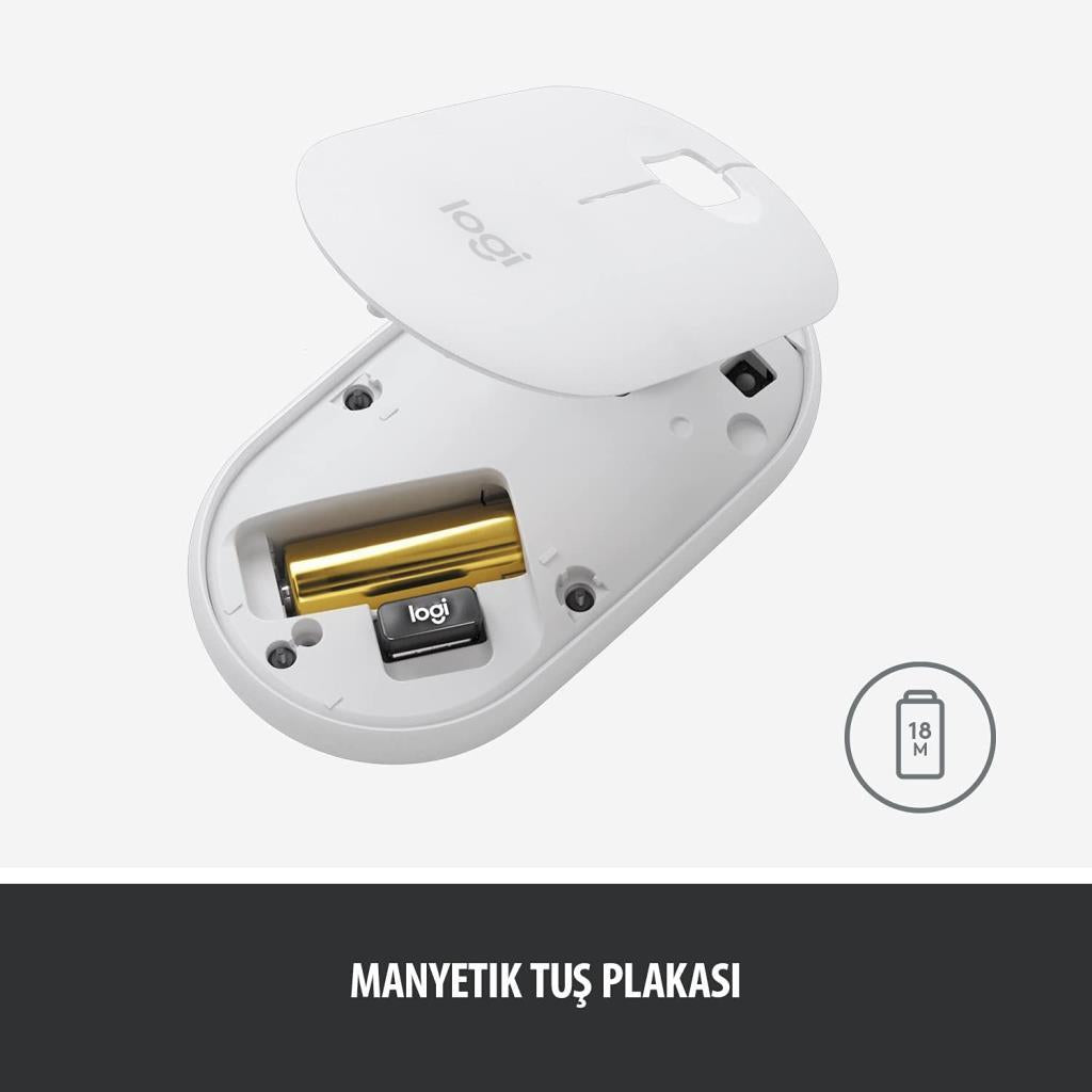 Logitech Pebble M350 910-005716 Beyaz Sessiz Optik Kablosuz Mouse - Teşhir