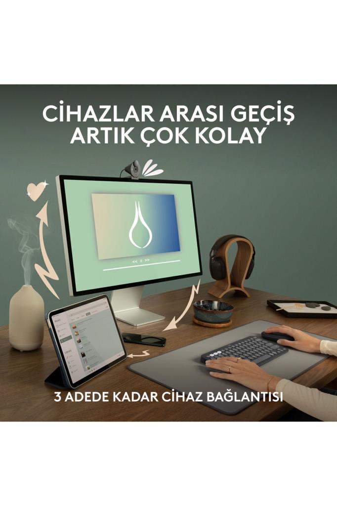 Logitech Pebble 2 M350S 910-007014 Pembe Sessiz Optik Kablosuz Mouse