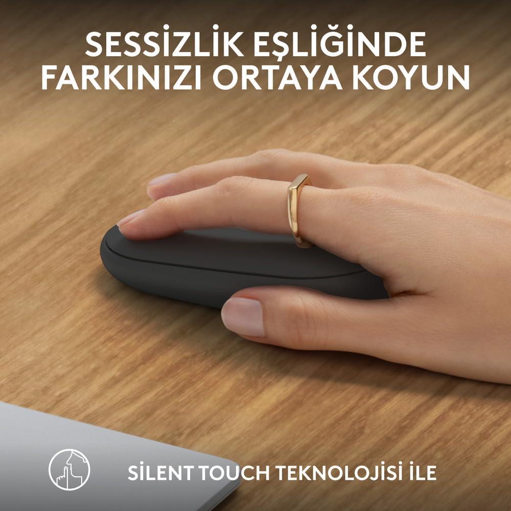 Logitech Pebble 2 M350S 910-007015 Siyah Sessiz Optik Kablosuz Mouse