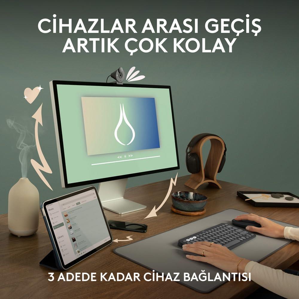 Logitech Pebble 2 M350S 910-007015 Siyah Sessiz Optik Kablosuz Mouse