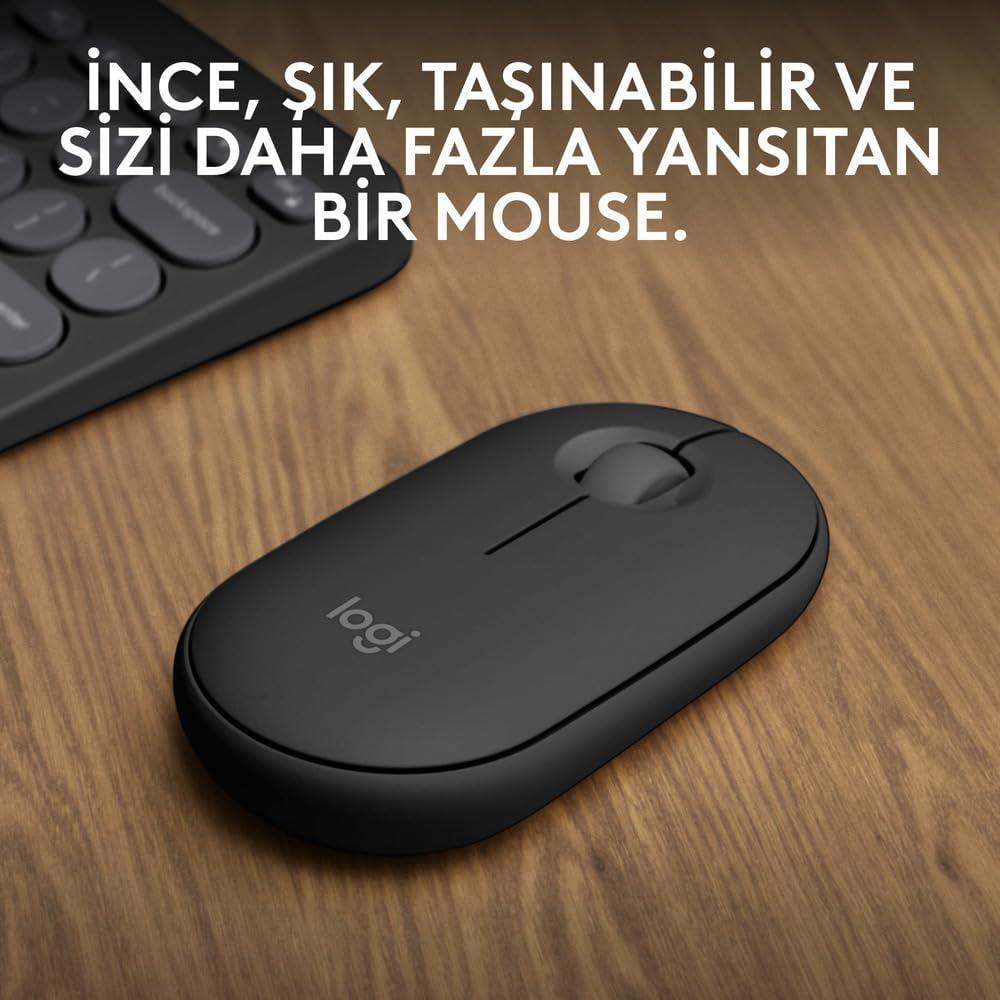 Logitech Pebble 2 M350S 910-007015 Siyah Sessiz Optik Kablosuz Mouse