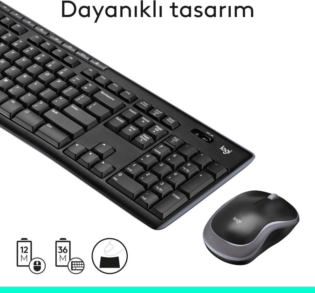 Logitech MK270 920-004525 Wireless Keyboard Mouse Set Outlet