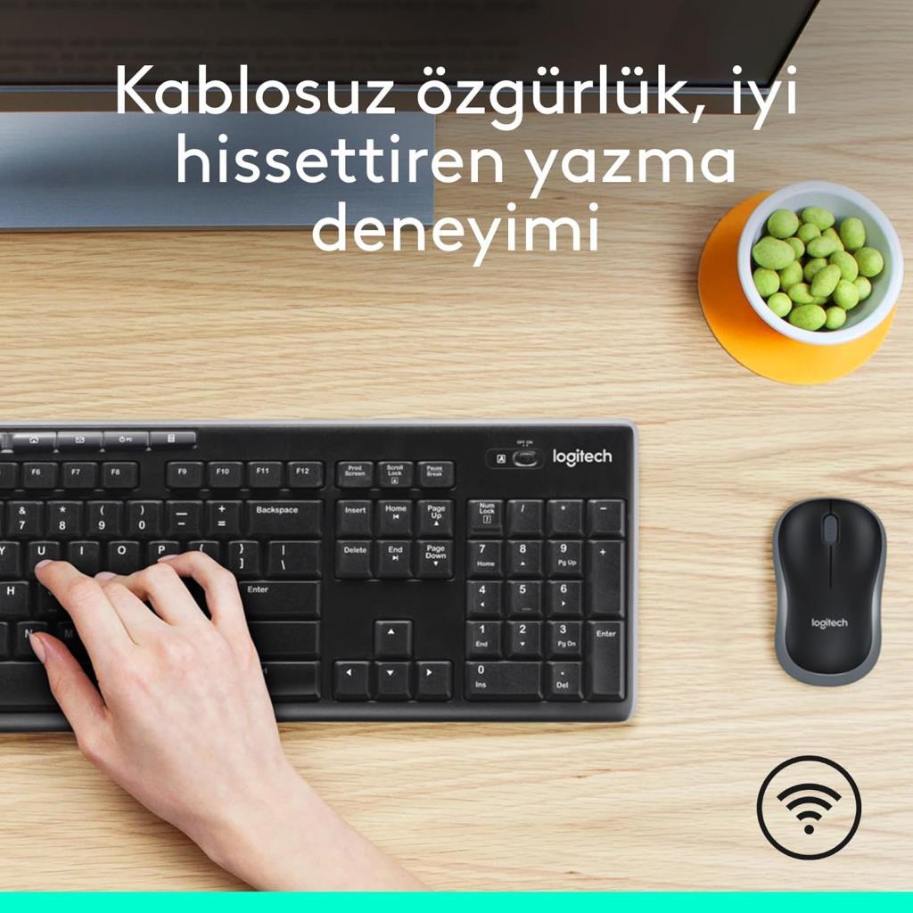 Logitech MK270 920-004525 Kablosuz Klavye Mouse Seti Outlet
