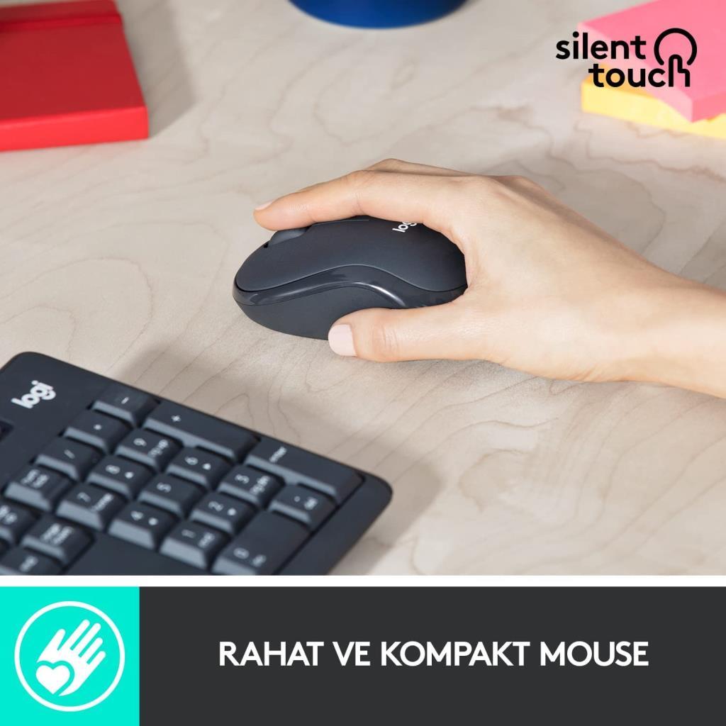 Logitech MK295 Kablosuz Sessiz Klavye Mouse Seti