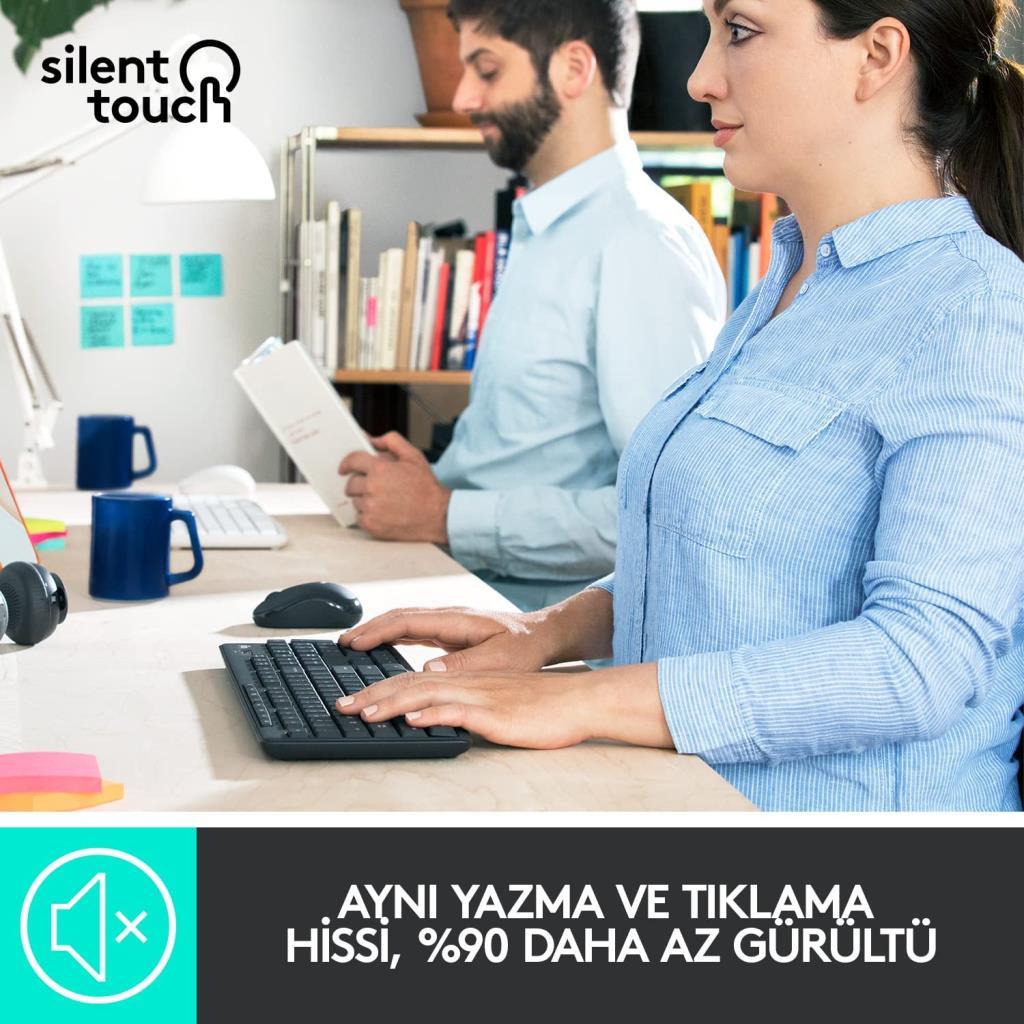 Logitech MK295 Kablosuz Sessiz Klavye Mouse Seti