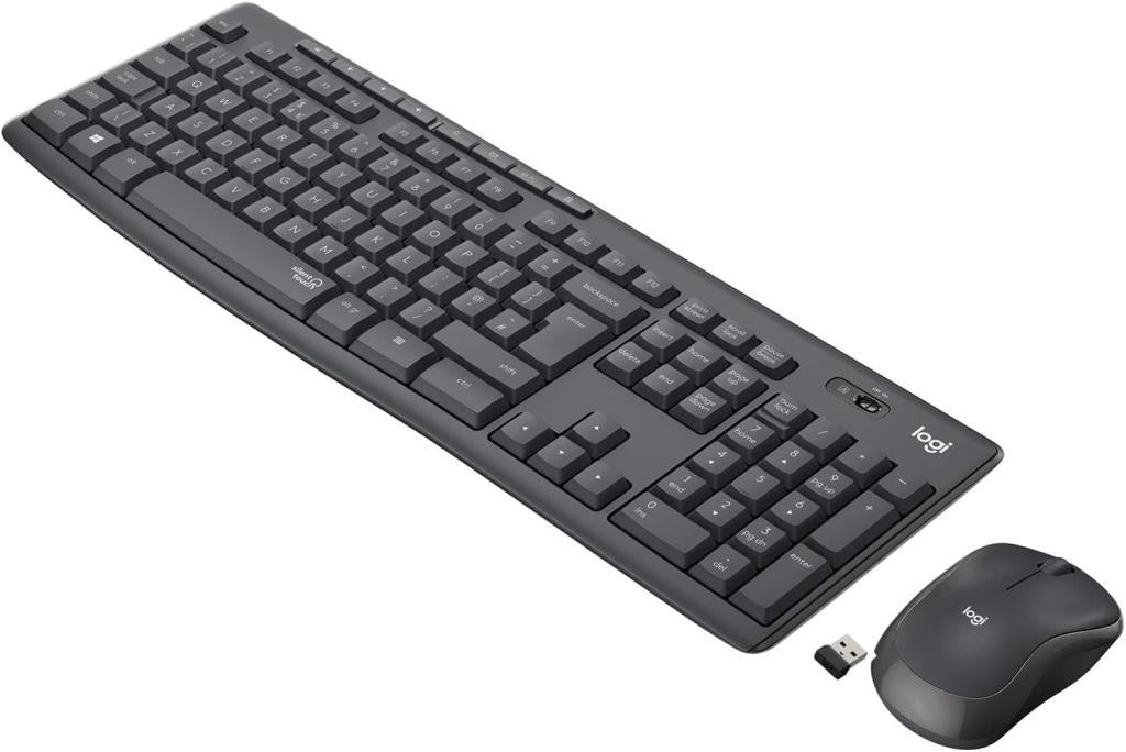 Logitech MK295 920-009804 Siyah Sessiz Kablosuz Klavye Mouse Seti Teşhir