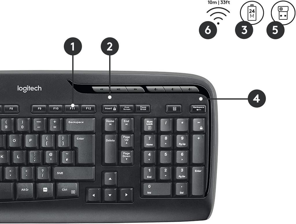 Logitech MK330 Kablosuz Klavye ve Mouse Seti