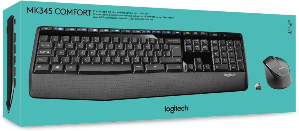Logitech MK345 920-006514 Wireless Keyboard Mouse Set - Display Model