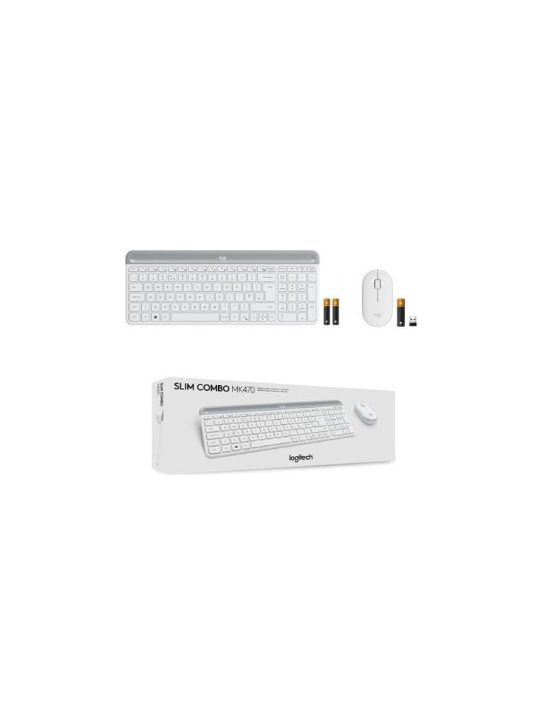 Logitech MK470 Beyaz Kablosuz Klavye Mouse Seti - Teşhir
