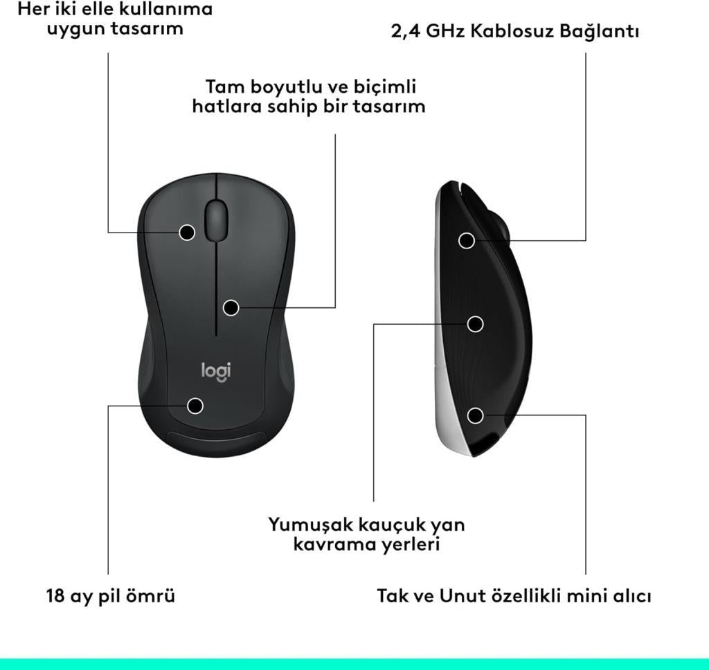 Logitech MK540 920-008687 Kablosuz Klavye Mouse Seti - Teşhir