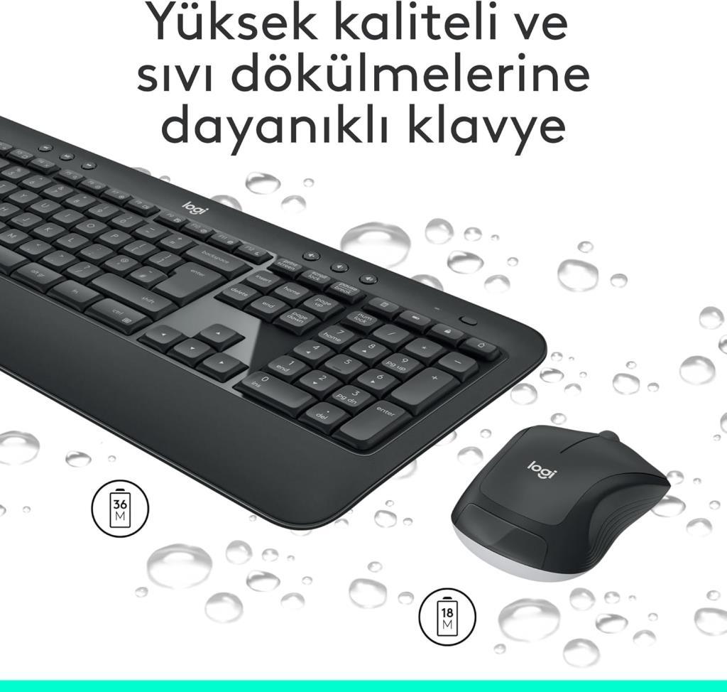 Logitech MK540 920-008687 Kablosuz Klavye Mouse Seti - Teşhir