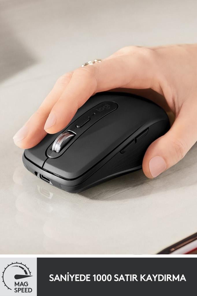 Logitech MX Anywhere 3 910-005988 Siyah Şarjlı Lazer Kablosuz Mouse Outlet