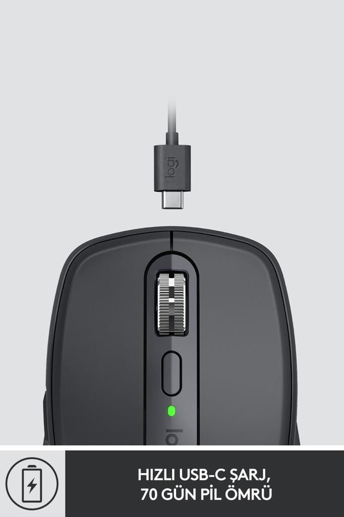 Logitech MX Anywhere 3 910-005988 Siyah Şarjlı Lazer Kablosuz Mouse Outlet