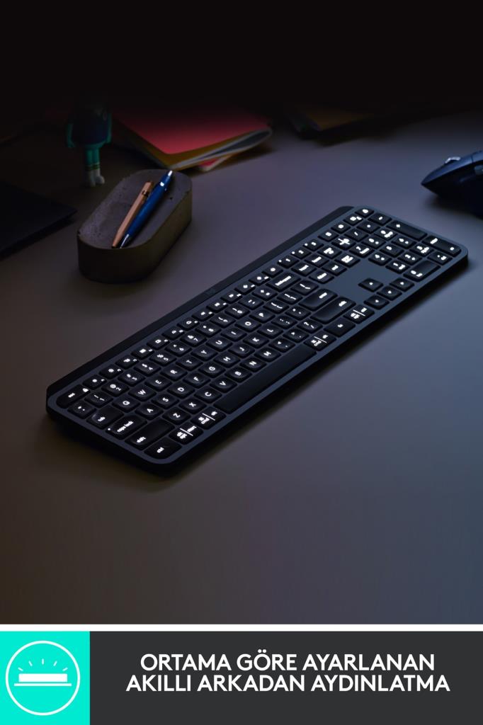 Logitech MX Keys 920-010087 Q Kablosuz Klavye Teşhir