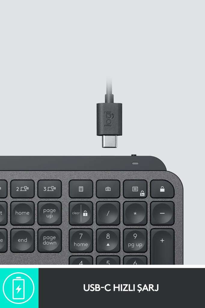 Logitech MX Keys 920-010087 Q Kablosuz Klavye Teşhir