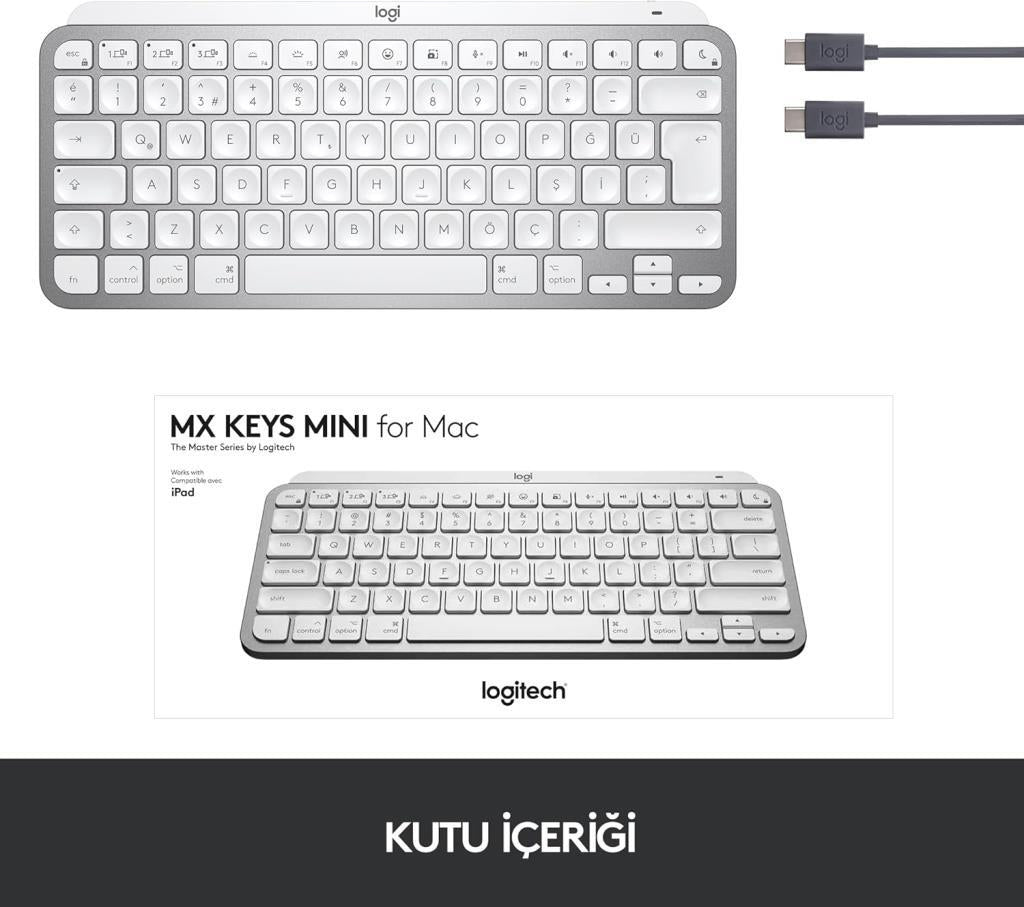 لوجيتك MX Keys Mini MAC لوحة مفاتيح لاسلكية إنجليزية - منفذ بيع