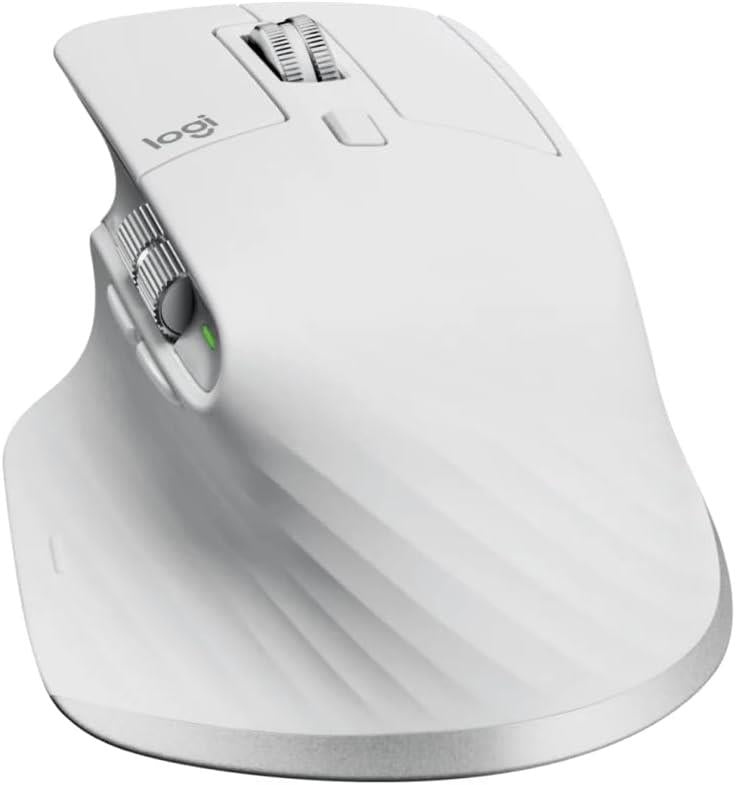 Logitech Mx Master 3S 910-006560 Açık Gri Şarjlı Sessiz Ergonomik Lazer Kablosuz Mouse Teşhir