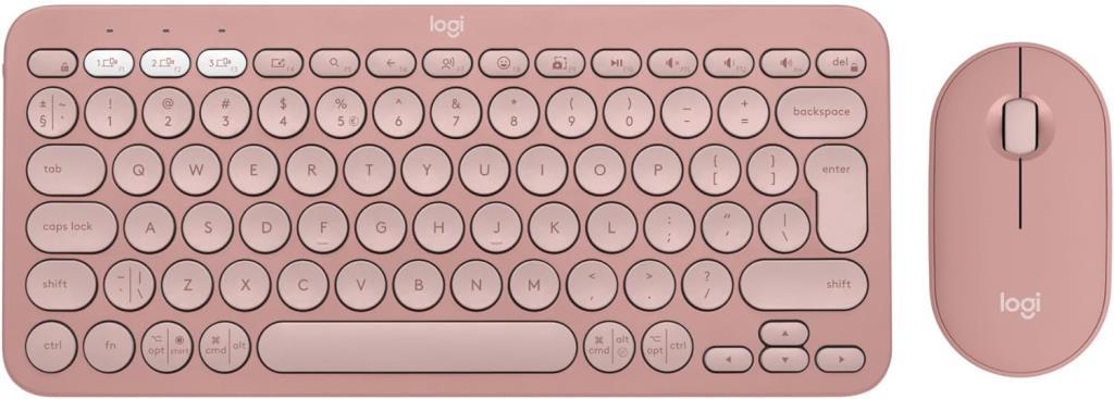 Logitech Pebble 2 Combo Pembe Kablosuz Klavye Mouse Seti - Outlet